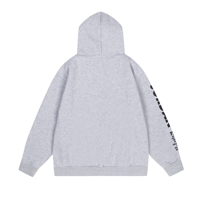 A &amp; J High Áo Hoodie Dây Kéo Thêu Biểu Tượng Jumpman Thời Trang Đường Phố