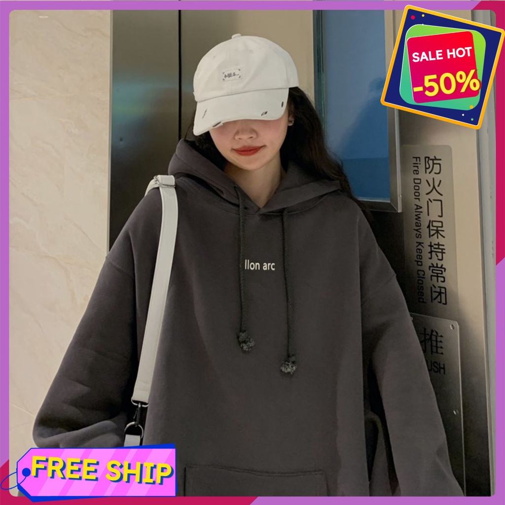 Áo hoodie nam nữ nỉ ngoại ulzzang unisex cặp đôi hàn quốc dày mịn