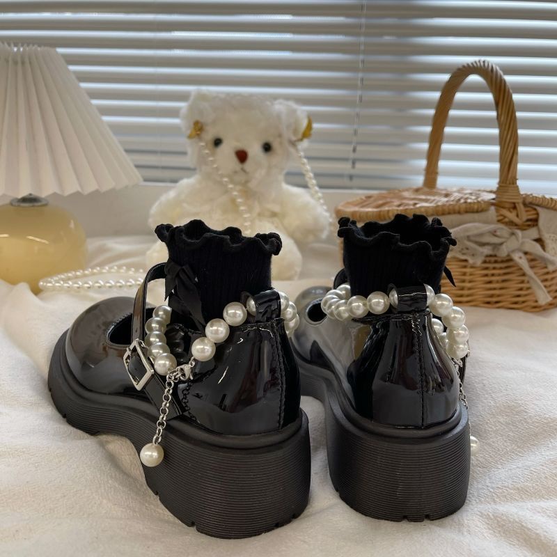 Giày Búp Bê Da Đế Dày Thời Trang Mùa Thu Dành Cho Nữ / Size 35-44 / 41 / Mary Jane / 42