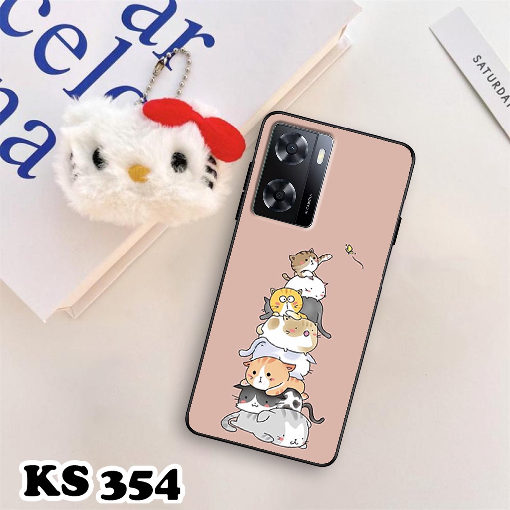 Ốp lưng Oppo A57 - Oppo A57 5G - Ốp in hình Cat&amp;Bear đáng yêu - Chất liệu TPU siêu bền