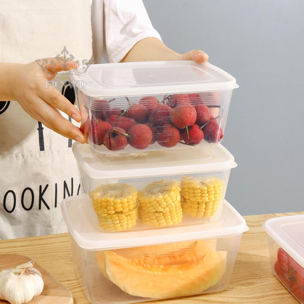 Hộp Nhựa Trong Suốt Đựng Thực Phẩm Để Tủ Lạnh Tiện Dụng