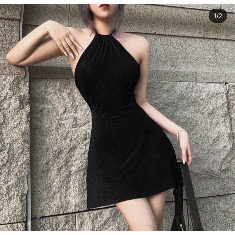 ĐẦM BODY YẾM XẺ TÀ VẢI NHUNG SIÊU SANG #LYIE