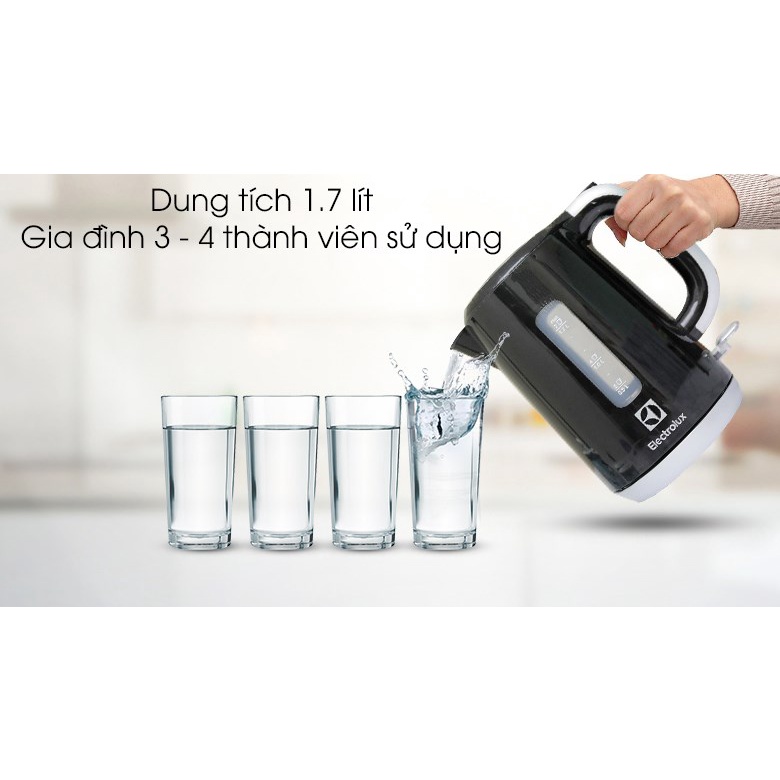 Bình đun siêu tốc Electrolux 1.7 lít EEK3505-HÀNG CHÍNH HÃNG