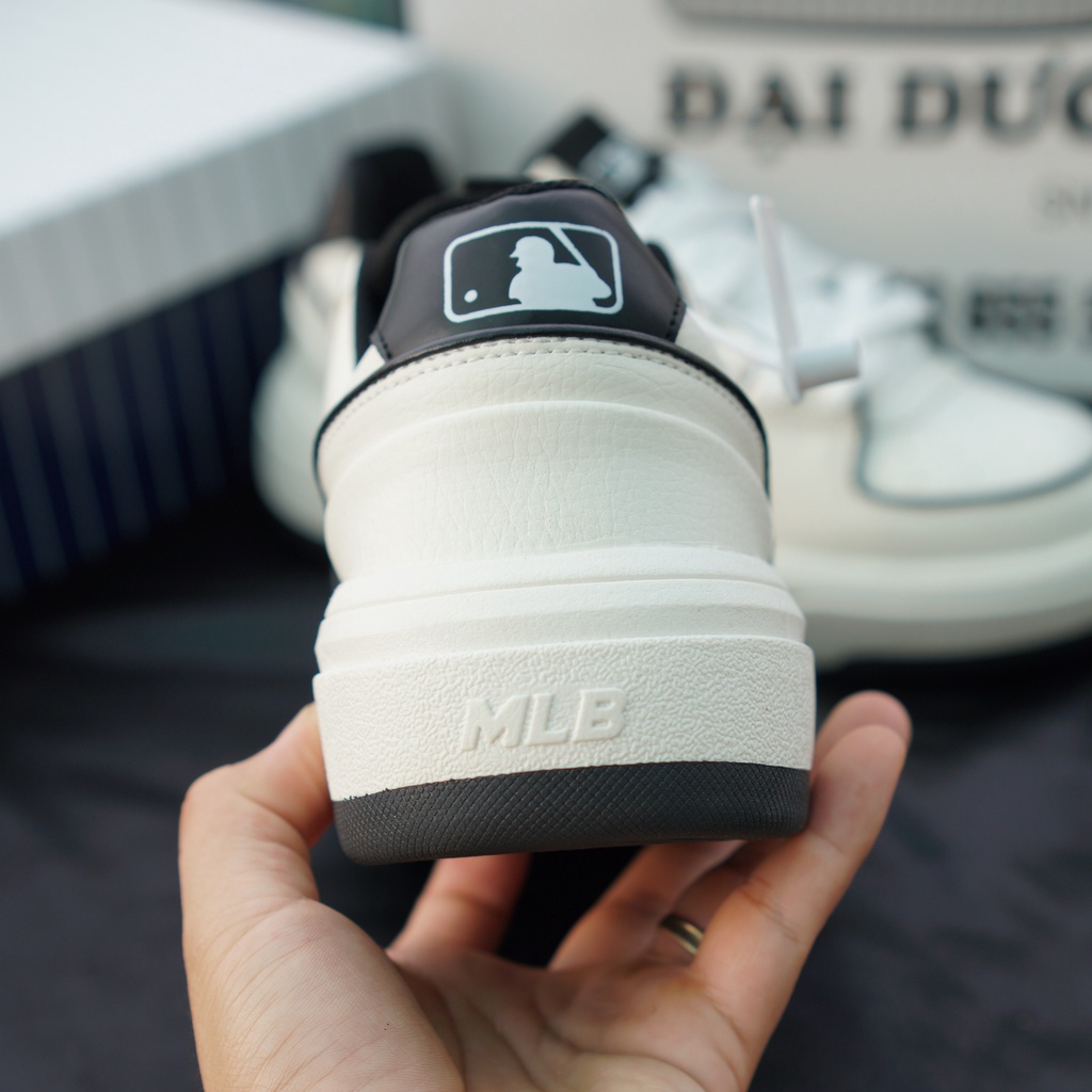 Giày thể thao MLB NY xanh, đen chunky liner off white, Giày sneaker mlb chunky 2022 hàn quốc bản đế cao cực hot 2022