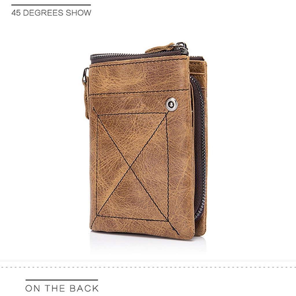 Ví Nam nữ Da Bò thật – VN1012 BEE GEE