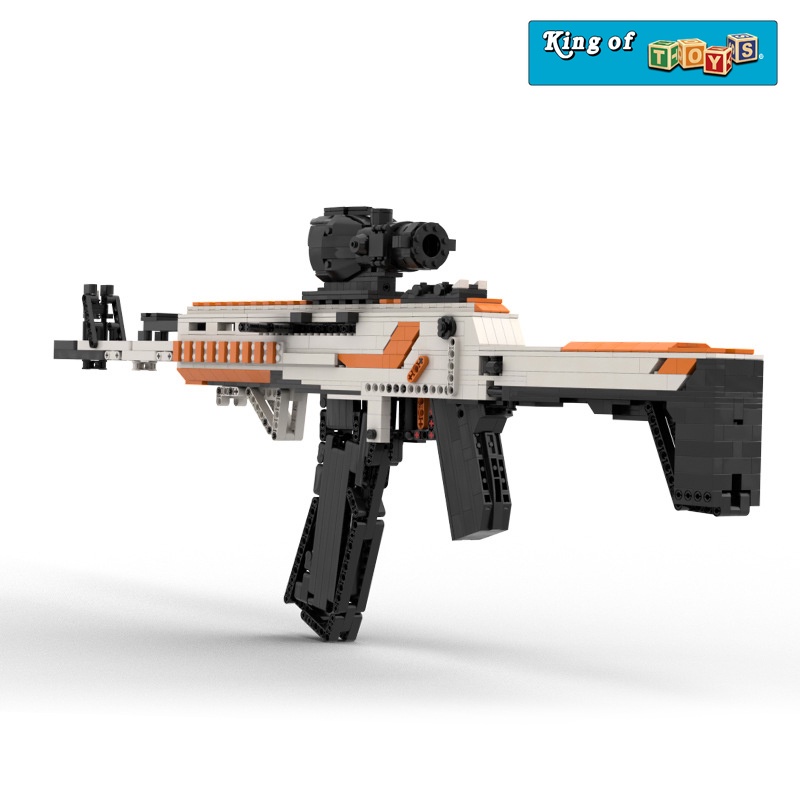 Đồ Chơi Lắp Ráp Mô Hình AK-12 Asiimov CSGO PUBG Với 1100 Mảnh Ghép,Bản Thiết Kế Tiêu Chuẩn Của Kevin183