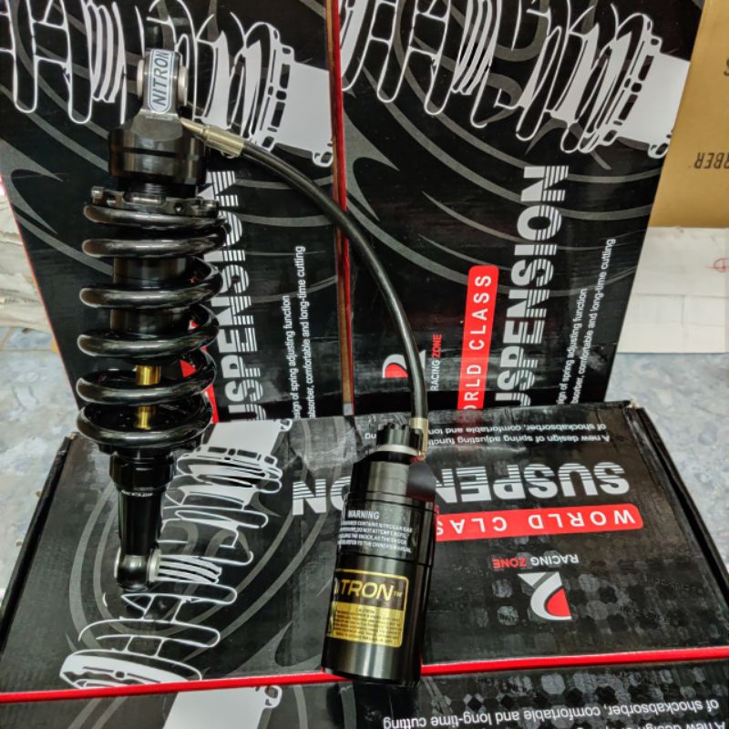 Phuộc sau NITRON bình dầu lắp Raider Satria