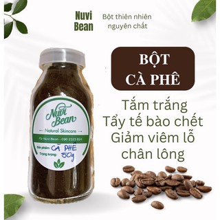 Lọ 50g bột Cà Phê Handmade Nguyên Chất - siêu dưỡng trắng, tẩy da chết body