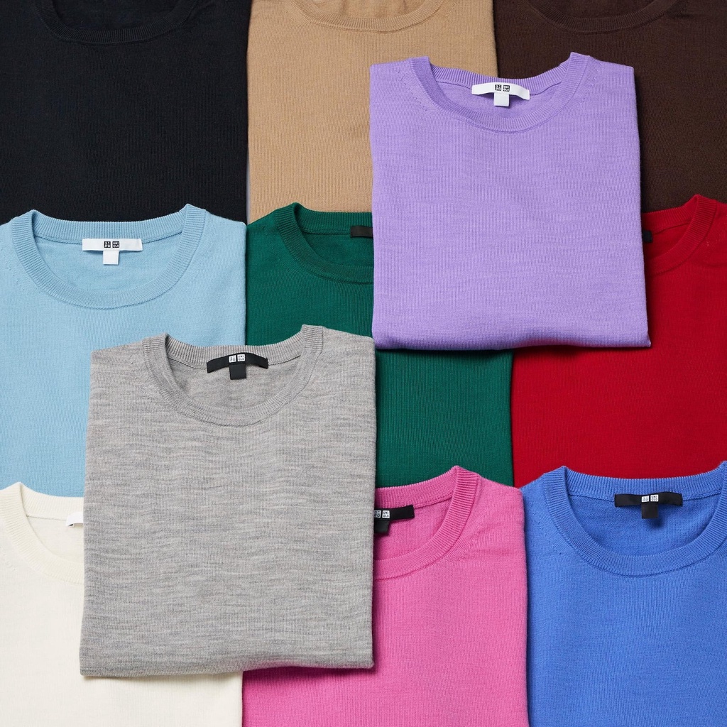 Áo len nữ cổ tròn Extra Fine Merino Wool