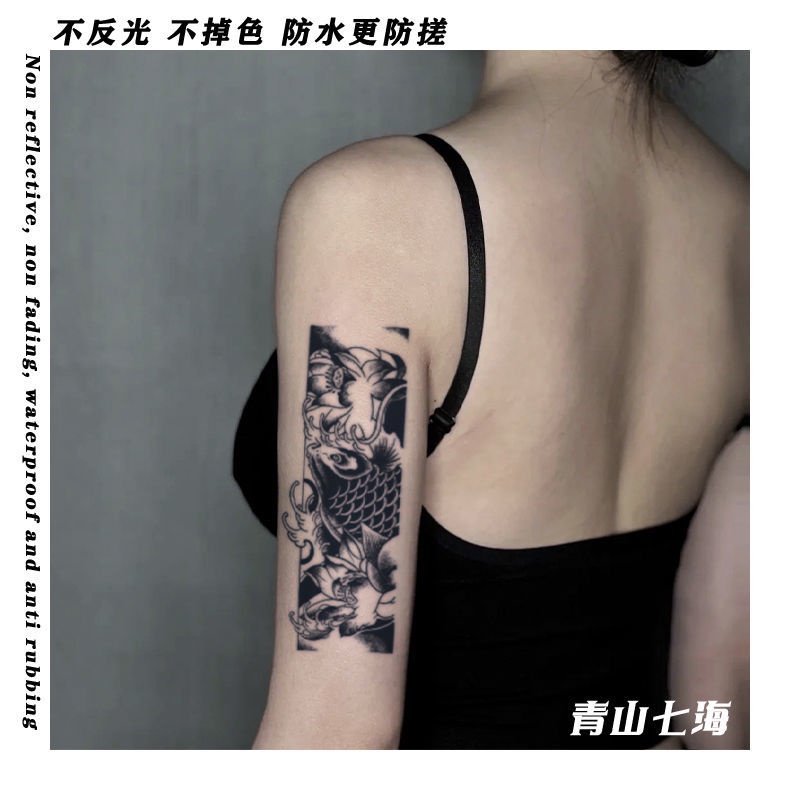 Sa Hình Xăm Dán Cánh Tay / Đùi Thảo Dược Bán Vĩnh Viễn Kháng Nước Chống Mồ Hôi Giữa 15 Ngày