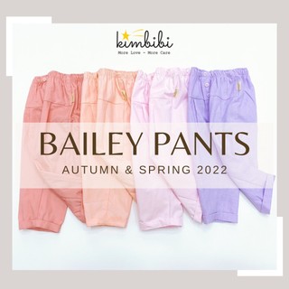 Quần Bailey được thiết kế dáng xuông thoải mái với 3 ly phía trước rất khỏe khoắn Kimbibi Q024 Kaki Hàn và Linen mềm