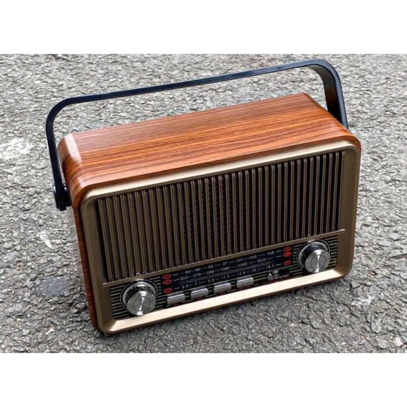 Đài radio AM/FM phong cách hoài cổ điển Hairun HR-510BT/HR-511BT . Loa có kết hợp BLUETOOTH USB THẺ NHỚ ̉