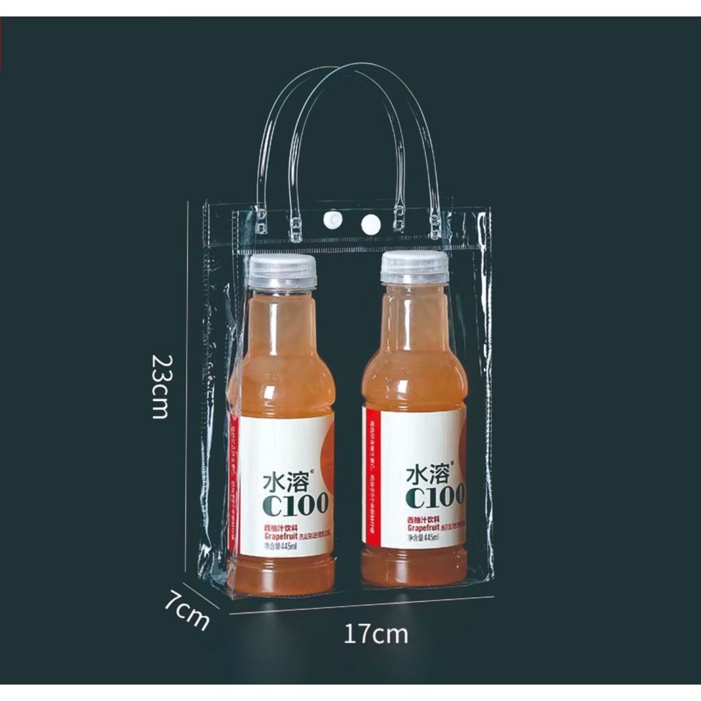 Túi quà tặng Noel trong suốt PVC có 6 kích thước lựa chọn - Túi đựng quà tặng Noel, Giáng sinh giá sỉ cực tốt - TQT01