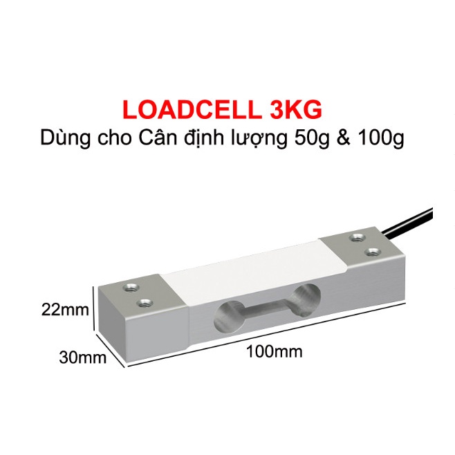 Loadcell 3kg dùng cho các loại máy định lượng 50g 100g