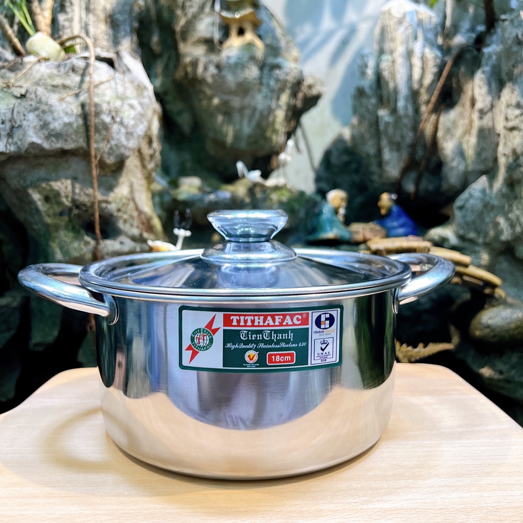Nồi inox Tiến Thành sử dụng được bếp từ đủ size , nồi inox cao cấp - dụng cụ nhà bếp