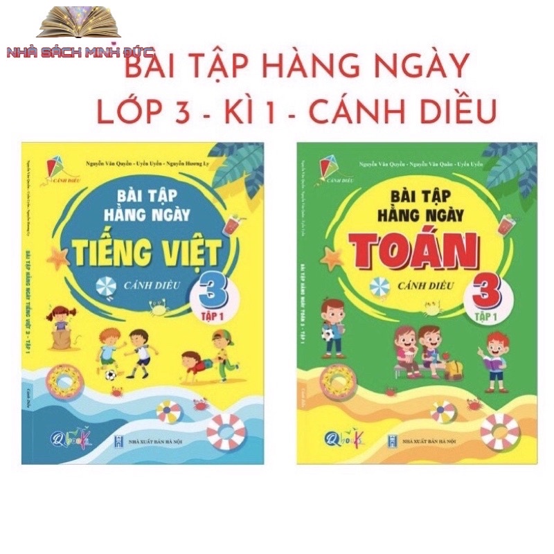 Sách - Combo 2 cuốn Bài Tập Hằng Ngày Toán và Tiếng Việt 3 - Tập 1 - Cánh Diều (2 cuốn)