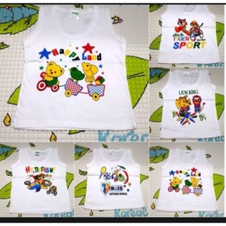 Áo ba lỗ trắng sơ sinh 100% cotton