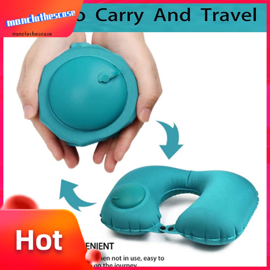 Gối Cổ Bơm Hơi Hình Chữ U Không Biến Dạng Tiện Dụng