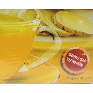 [Hộp 200g (20 gói x 10gram)] TRÀ GỪNG HÒA TAN [VN] COZY Hot Ginger Tea
