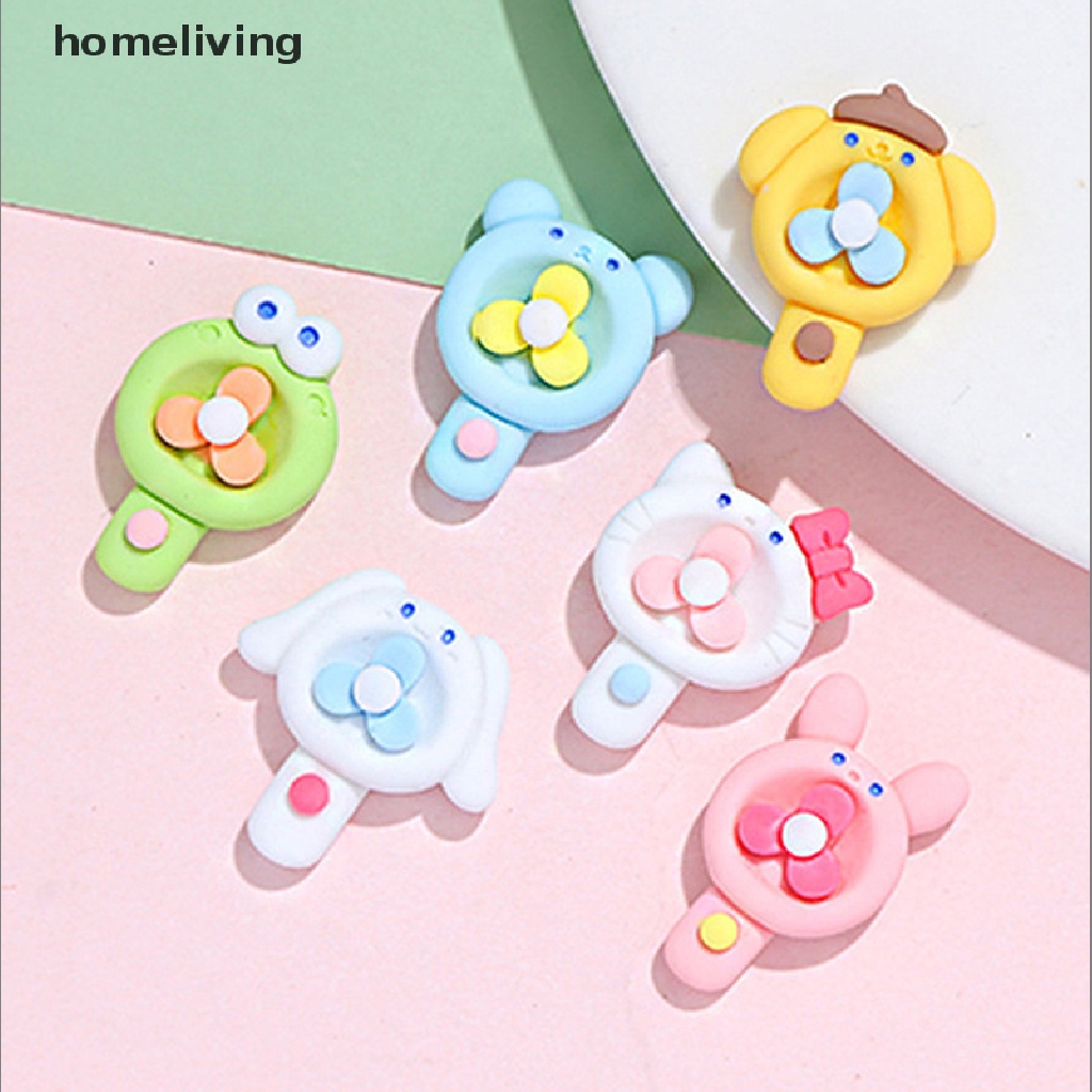 Set 10 Quạt Giấy Mini Hoạt Hình 1: 12 Trang Trí Nhà Búp Bê