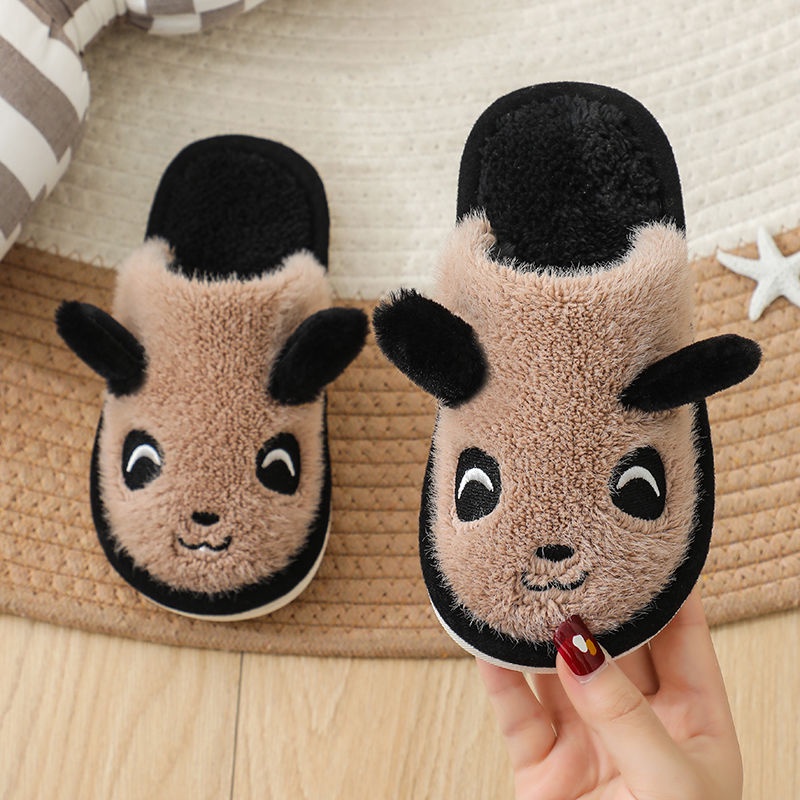 Dép Cotton Đi Trong Nhà Đế Mềm Chống Trượt 50% Dễ Thương Cho Bé