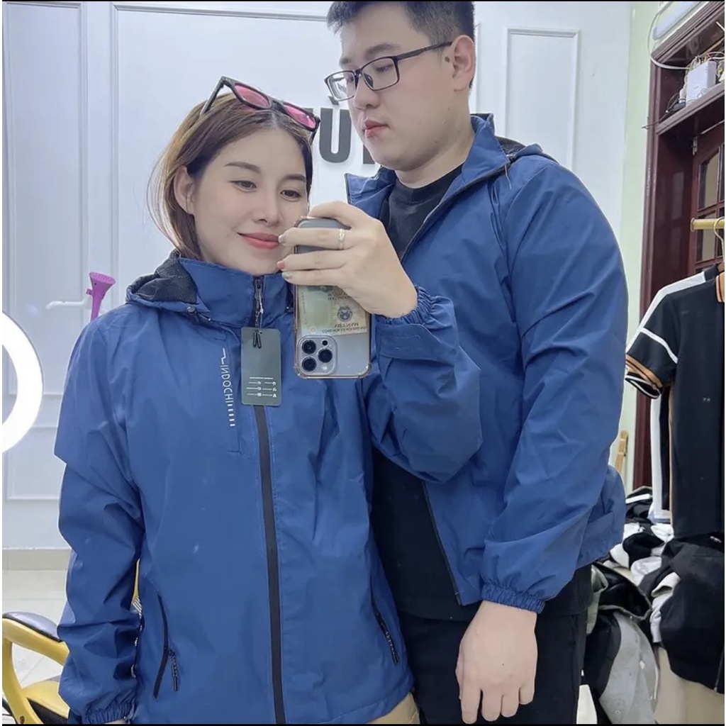 Áo Khoác Gió Nam Nữ 2 Lớp Chống Nước - Áo Gió Đôi Bigsize Nam Nữ 2022
