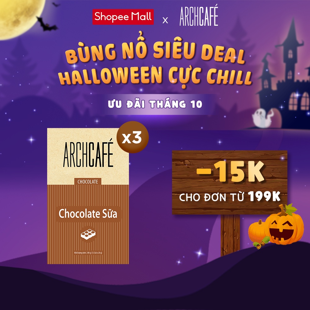 Mã bmlt35 giảm đến 35k đơn 99k combo 3 chocolate sữa - choco cacao hoà tan - ảnh sản phẩm 1