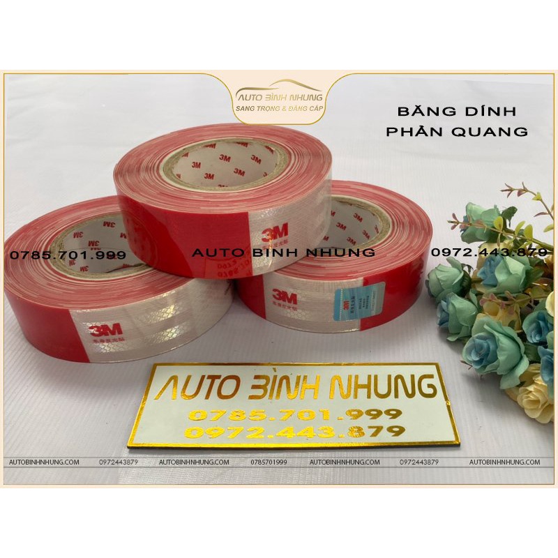 Băng dính phản quang cảnh báo an toàn ô tô bán theo mét