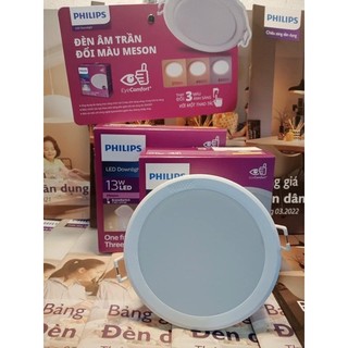 Đèn âm trần Philips đổi 3 màu 9w PHI 105 (trắng, vàng và trung tính)