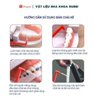 Bàn chải kẽ răng làm sạch khe răng niềng, chuyên dùng cho người niềng răng - ảnh sản phẩm 4