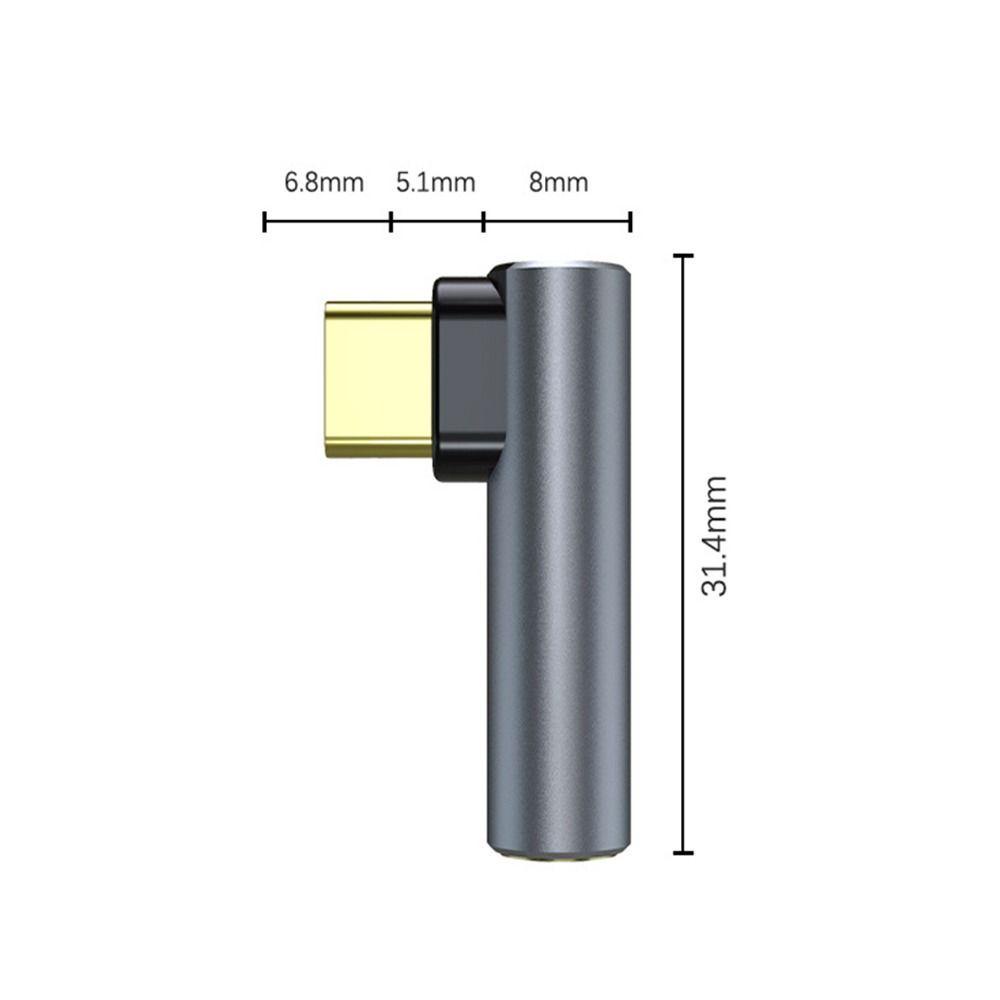 Giắc Chuyển Đổi 90 Độ USB-C Sang 3.5 Jack Cắm Type-C Sang 3.5mm AUX