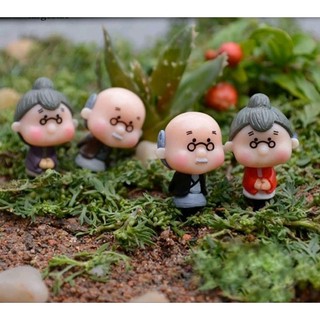 Cặp ông bà mini trang trí tiểu cảnh Terrarium....