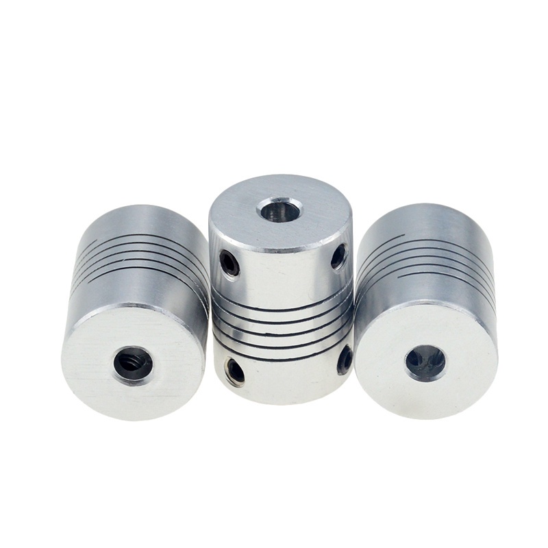 D19L25 5x8mm Nhôm CNC ghép trục ghép động cơ 5mm đến 8mm Khớp nối linh hoạt OD 19x25mm Dropshipping 3/4/5/6/6.35/7/8/10mm