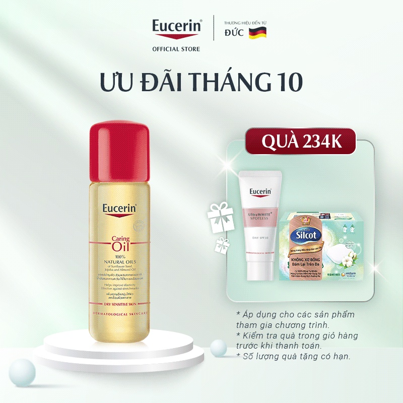 Dầu dưỡng giảm rạn da Eucerin Natural Caring Oil 125ml