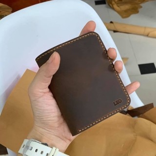 [No Box] Ví Nam Mini Ví Én Da Bò Sáp Dáng Đứng Đựng Tiền Và Thẻ Thời Trang Cao Cấp KB08