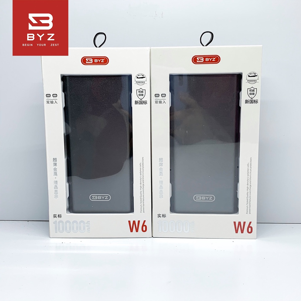 Pin Dự Phòng BYZ W6 Dung Lượng 10.000mAh