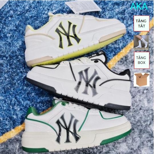 Giày MLB Chunky Liner New York Yankees cổ thấp, giày mlb nam nữ hot trend full bil box