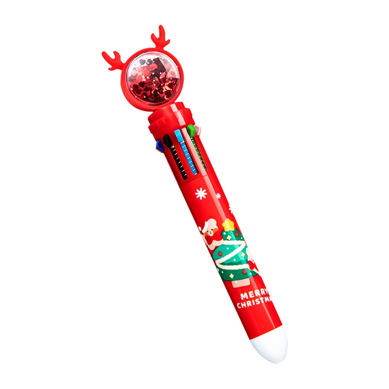 Set 10 Bút Mực 0.7mm Chủ Đề Giáng Sinh
