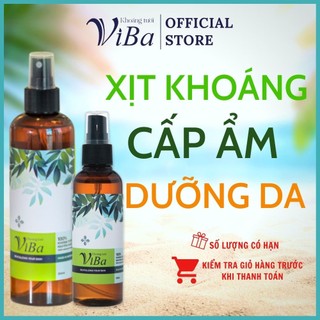 xịt khoáng toner dưỡng da ẩm mượt mịn màng chính hãng khoáng tươi viba