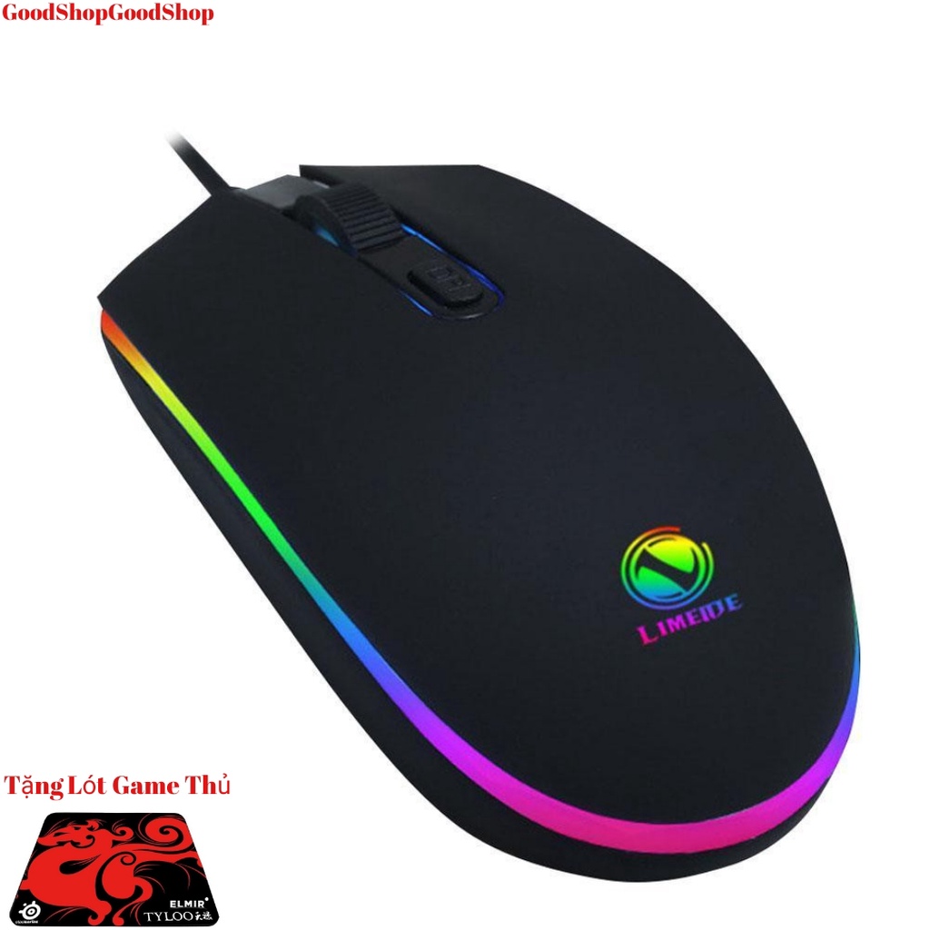 CHUỘT GAME THỦ CÓ ĐÈN LED 007 KIỂU DÁNG SÀNH ĐIỆU CỰC NHẠY DI CHUYỂN CỰC CHUẨN XÁC ( tặng kèm lót chuột game thủ )