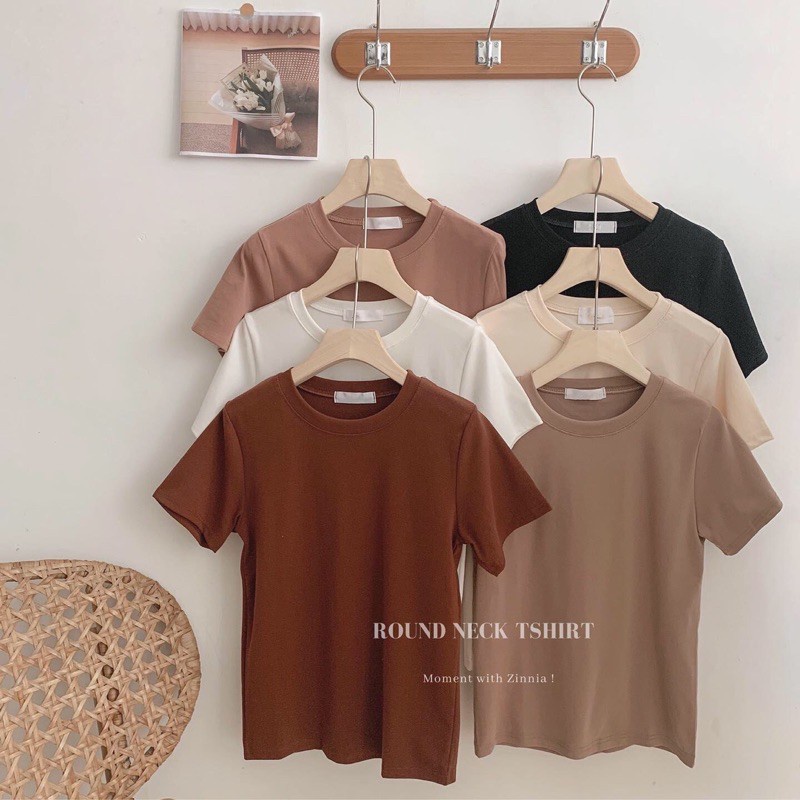 Áo Thun trơn 𝐛𝐚𝐬𝐢𝐜 - 𝐒𝐥𝐢𝐦 𝐟𝐢𝐭