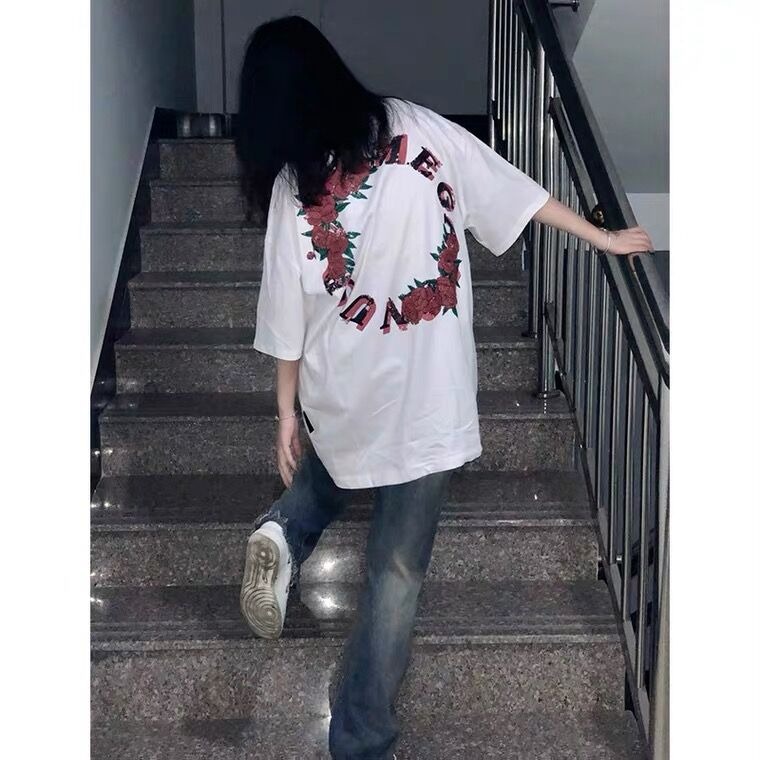 NRVP Áo Thun Unisex Mùa Hè Dáng Suông Tay Cộc Phong Cách Hàn Quốc Cho Nam Nữ