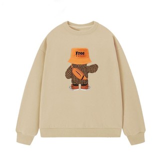 [QUÀ TẶNG STICKER] Áo Sweater Unisex Form Rộng Gấu FREE Dài Tay Chất Liệu Nỉ Hình In Sắc Nét