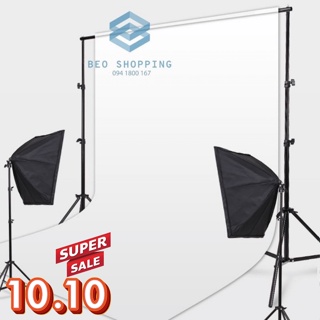 Khung giá treo phông nền [k kèm phông ] chữ U 2x2, 2x3m [Tặng 3 kẹp] chụp ảnh quay video lookbook, ảnh cưới, livestream