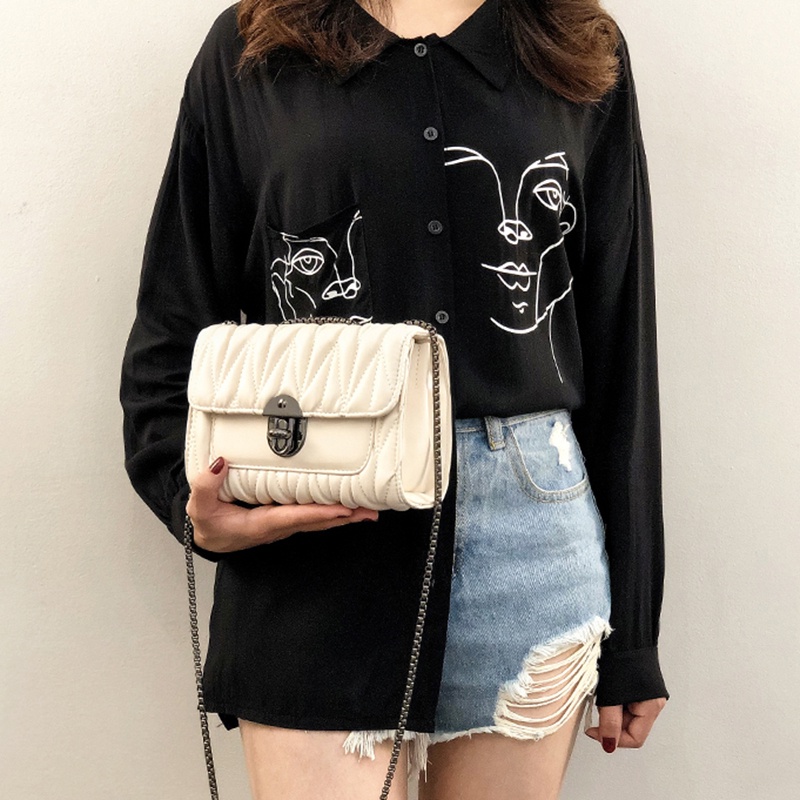 Túi Đeo Chéo Dây Xích Thời Trang Dành Cho Nữ