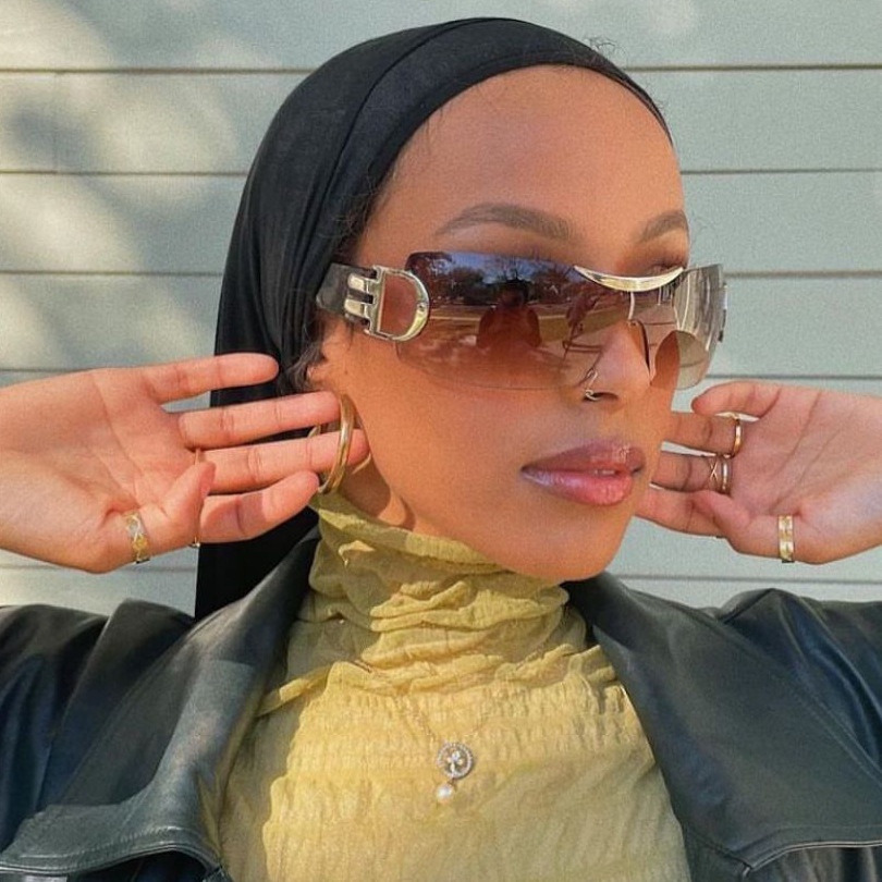 Kính Mát Thời Trang Khung Lớn San9 2022 Y2K Cho Nữ