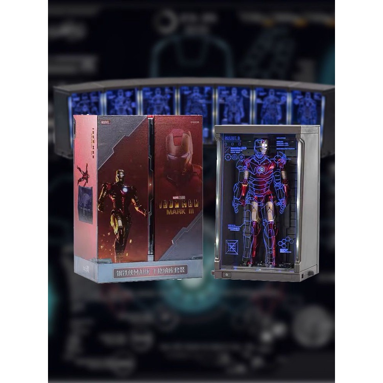 Bộ Mô Hình Nhân Vật Người Sắt Phủ Nano Độc Đáo MK12345067Quà Tặng Dạ Quang