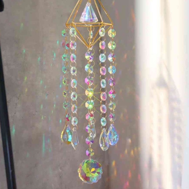 Chuông gió pha lê suncatcher dreamcatcher quà tặng lưu niệm gift sinh nhật diy handmade
