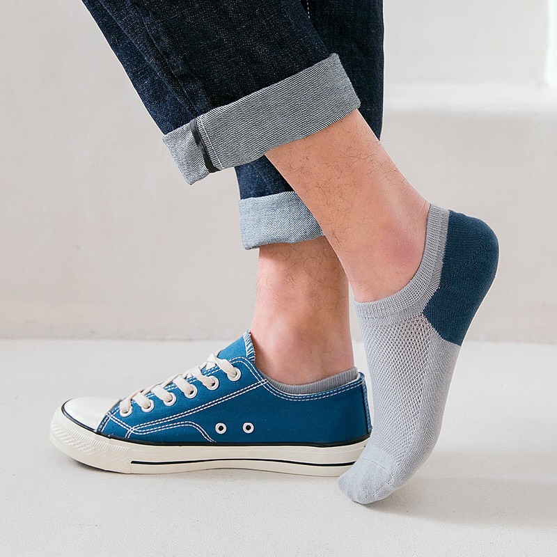 [Free Ship] 7 Đôi Vớ Tất Lười nam cổ ngắn chất liệu cotton co giãn kháng khuẩn khử mùi thoáng khí mềm mại thời trang