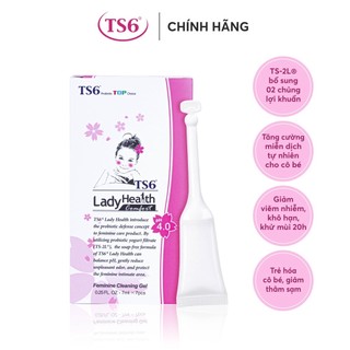 Gel Đặt Phục Hồi Bổ Sung Lợi Khuẩn TS6 - LadyHealth pH4.0 Giảm Khô Hạn, Ngăn Ngừa Tái Viêm